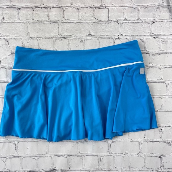 Nike Woman’s Dri Fit Blue with white stripe Tennis Skort size L - Picture 9 of 11